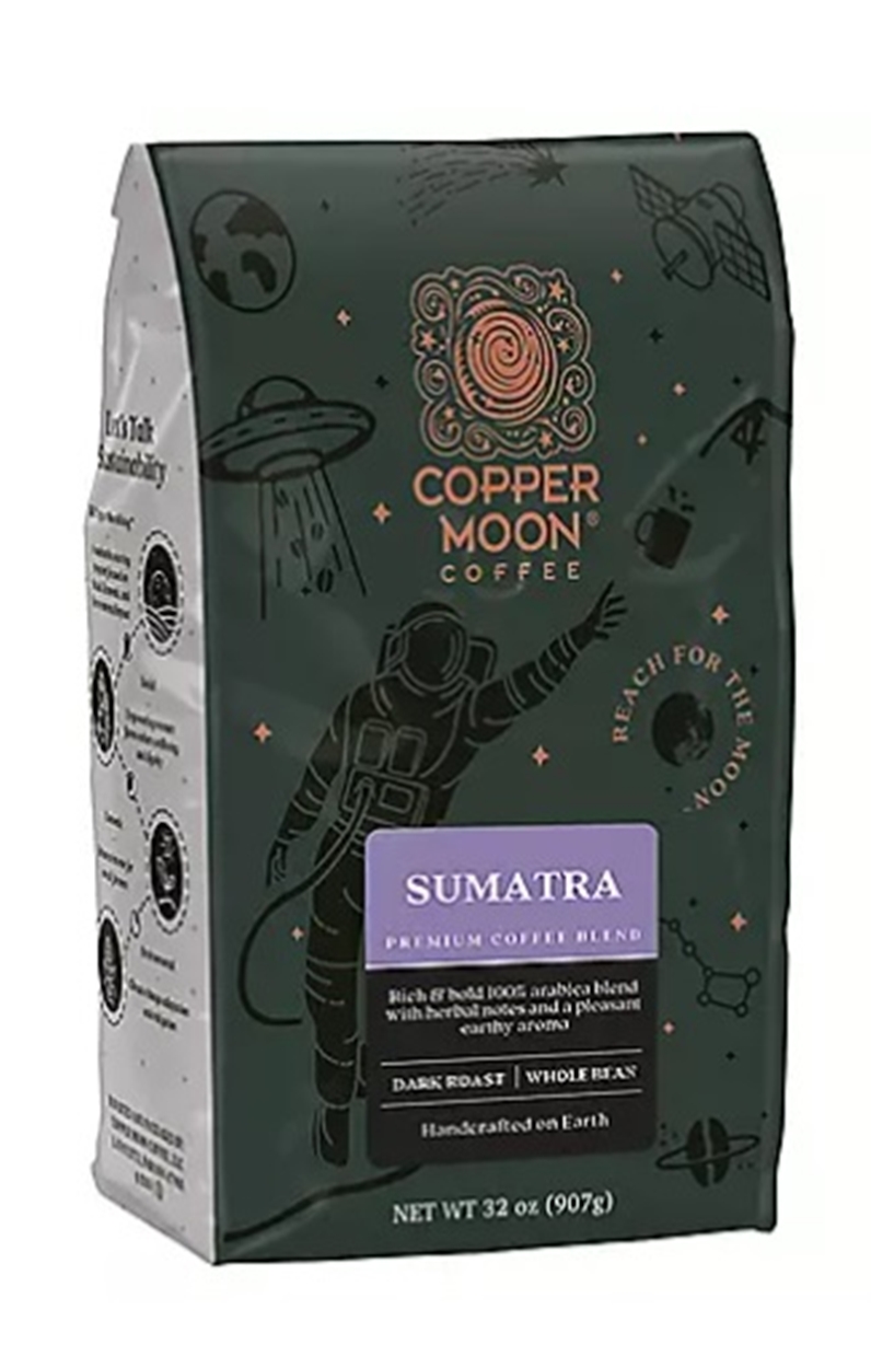 (image for) Copper Moon Coffee Whole Bean Blend Sumatra (32 oz.)